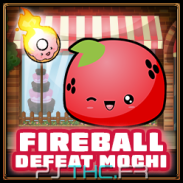 Red Mochi defeated with fireball
