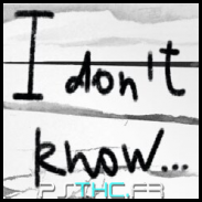 "I don't know"