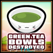 Green tea bowls destroyed