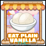 Ate plain vanilla