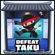 Taku defeated