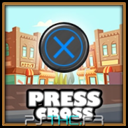 Press Cross button