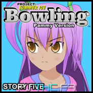 Play a game of "Play Bowling" mode as Pammy