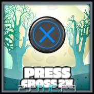 Press Cross button twice