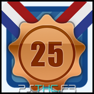 Complete 25% of jobs with a Bronze or better medal
